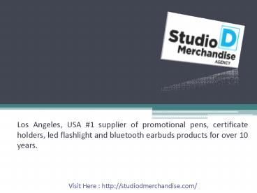 Promotional Pens | Studio D Merchandise