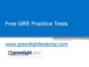 Free GRE Practice Tests - www.greenlighttestprep.com