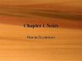 Chapter 1 Notes PowerPoint PPT Presentation