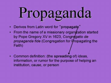 Derives from Latin word for 