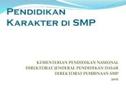 Pendidikan Karakter di SMP