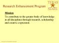 Research Enhancement Program PowerPoint PPT Presentation