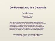 Die Raumzeit und ihre Geometrie