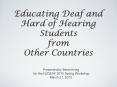 Educating Deaf and PowerPoint PPT Presentation