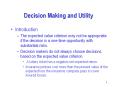 Decision Making and Utility PowerPoint PPT Presentation