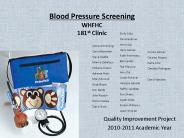 Blood Pressure Screening WHFHC 181st Clinic