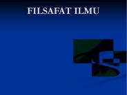 FILSAFAT ILMU