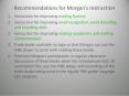 Recommendations for Morgan PowerPoint PPT Presentation