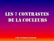 Les 7 contrastes de la couleurs