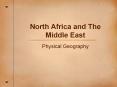 North Africa and The Middle East PowerPoint PPT Presentation