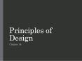 Principles of Design PowerPoint PPT Presentation