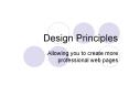 Design Principles PowerPoint PPT Presentation