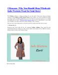 5 Reasons- Why You Should Shop Wholesale Indo Western Wear for Your Store! PowerPoint PPT Presentation