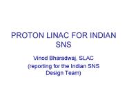PROTON LINAC FOR INDIAN SNS