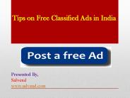 Tips on Free Classified Ads in India
