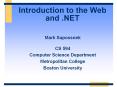 Introduction%20to%20the%20Web%20and%20.NET PowerPoint PPT Presentation