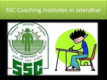 SSC Coaching Institutes in Jalandhar