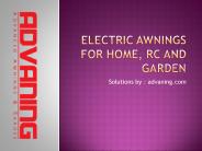 Electric Awnings For Home, RC and Garden (1)