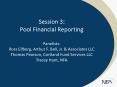 Session 3: Pool Financial Reporting Panelists: Ross Ellberg, Arthur F. Bell, Jr. PowerPoint PPT Presentation