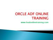 Oracle adf online training with live projects in India
