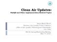Clean Air Updates: NAAQS and Other Implementation-Related Topics PowerPoint PPT Presentation