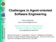 Challenges in Agent-oriented Software Engineering