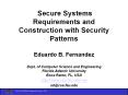 Secure Systems Requirements and Construction with Security Patterns  PowerPoint PPT Presentation