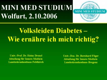 Diabetes Mellitus