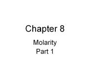 Molarity