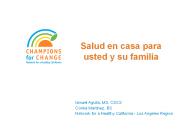 Salud en casa para usted y su familia