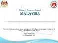 Country Progress Report MALAYSIA PowerPoint PPT Presentation