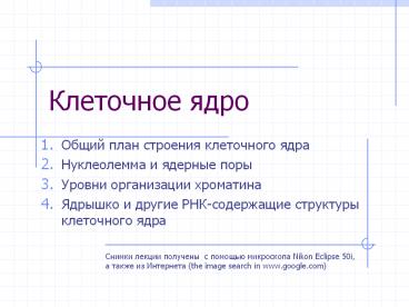 The Truth about Cells and their Friendly Parts