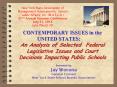 CONTEMPORARY ISSUES in the UNITED STATES:   PowerPoint PPT Presentation