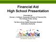 Financial Aid High School Presentation PowerPoint PPT Presentation