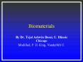 Biomaterials PowerPoint PPT Presentation