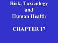 Risk, Toxicology and Human Health CHAPTER 17 PowerPoint PPT Presentation