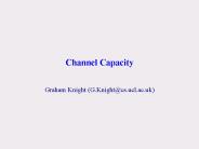 Channel Capacity