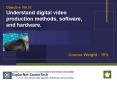 Objective 106.02 Understand digital video production methods, software, and hardware. PowerPoint PPT Presentation