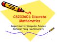 CS233601: Discrete Mathematics PowerPoint PPT Presentation