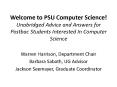 Welcome to PSU Computer Science! Unabridged Advice and Answers for Postbac Students Interested In Computer Science PowerPoint PPT Presentation