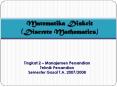 Matematika Diskrit (Discrete Mathematics) PowerPoint PPT Presentation