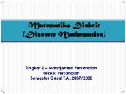 Matematika Diskrit (Discrete Mathematics)