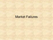 Market Failures