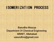 isomerization processs in petroleum industry