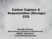 Carbon Capture & Sequestration (Storage) CCS