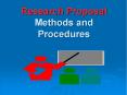 Research Proposal Methods and Procedures PowerPoint PPT Presentation