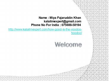 HOW GOOD IS THE VOODOO HOODOO   075688-58194