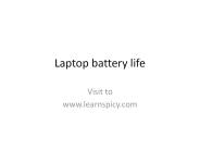 laptop battery life