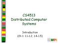 CS4513 Distributed Computer Systems PowerPoint PPT Presentation
