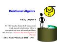 Relational Algebra PowerPoint PPT Presentation